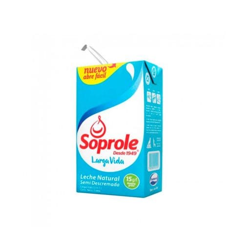 Leche Semidescremada Soprole 1 Lt