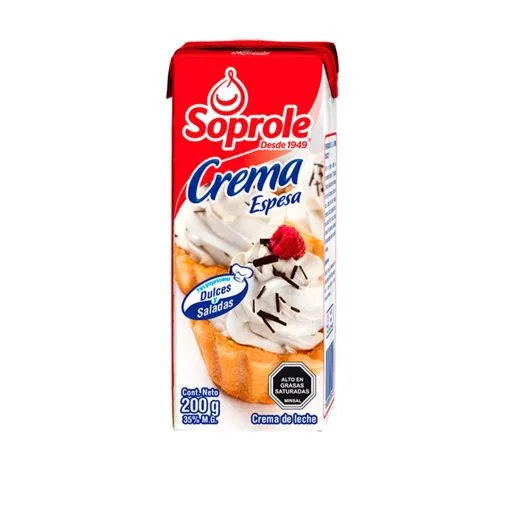 Crema Espesa Soprole 200 Gr
