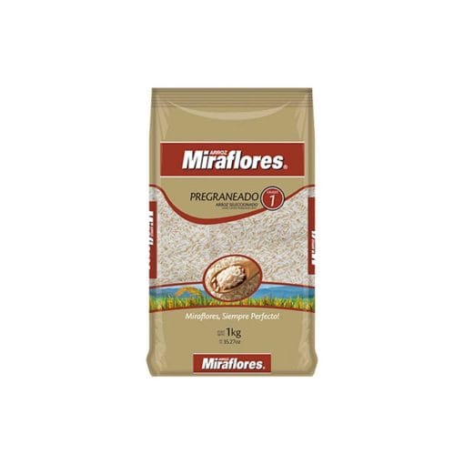 Arroz Miraflores 1 Kg Pregraneado