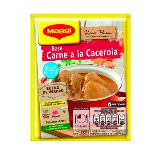 Base Maggi 36 Gr Carne A La Cacerola