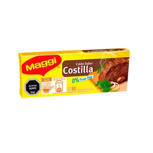Caldo Maggi 8 Unidades X 10 Gr Sabor Costilla