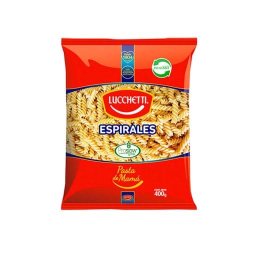 Fideos Espirales Lucchetti 400 Gr