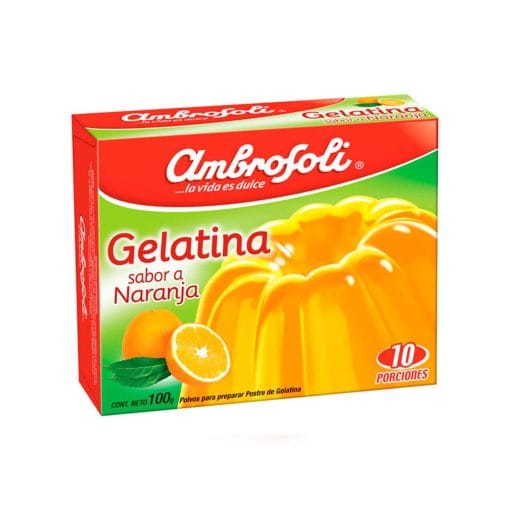 Gelatina De Naranja Ambrosoli 100 Gr