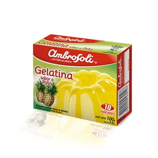 Gelatina De Piña Ambrosoli 100 Gr