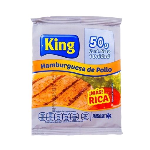 Hamburguesa De Pollo King 50 Gr