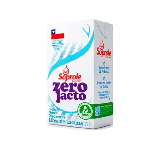 Leche Sin Lactosa Descremada Soprole 1 Lt