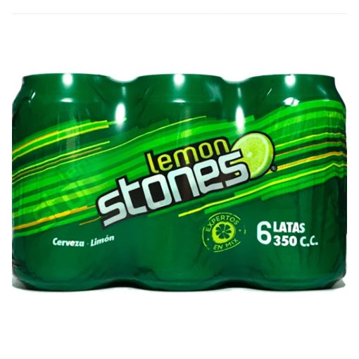 Cerveza Lemon Stones 2.5°, Pack De 350cc Latas.