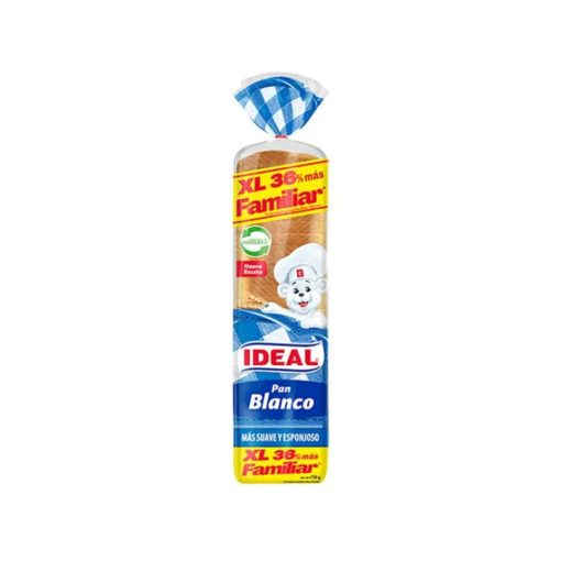 Pan De Molde Ideal Blanco 750 Gr