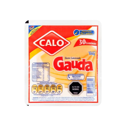 Queso Gauda Calo Lam. 467g