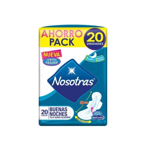 Toallas Higiénicas Nosotras Buenas Noches 20 Und
