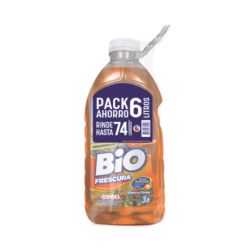 Pack Detergente Liquído Desierto Florido Biofrescura 3 Lt X 2 Und