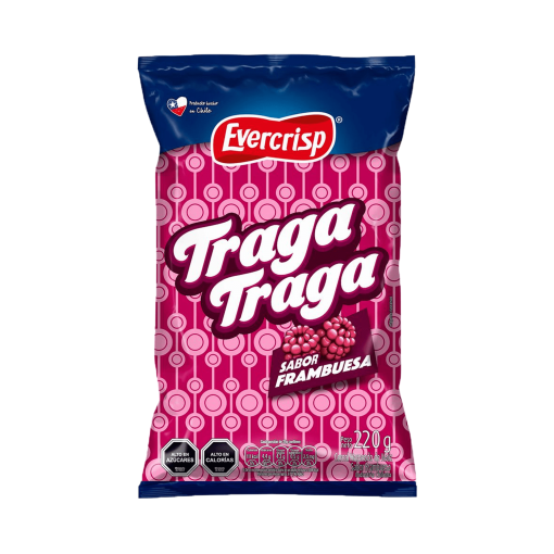 Suflé Traga Traga Frambuesa Evercrisp, 200gr.