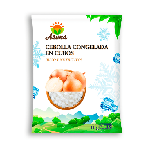 Cebolla Congelada Aruna En Cubos 1 Kg