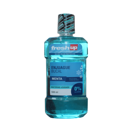 Enjuague Bucal Menta 0% Alcohol Fresh Up 500 Ml