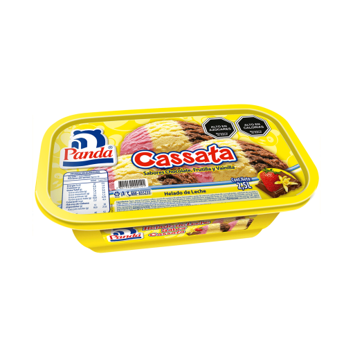 Helado De Chocolate, Frutiilla Y Vainilla Panda 2.5 L