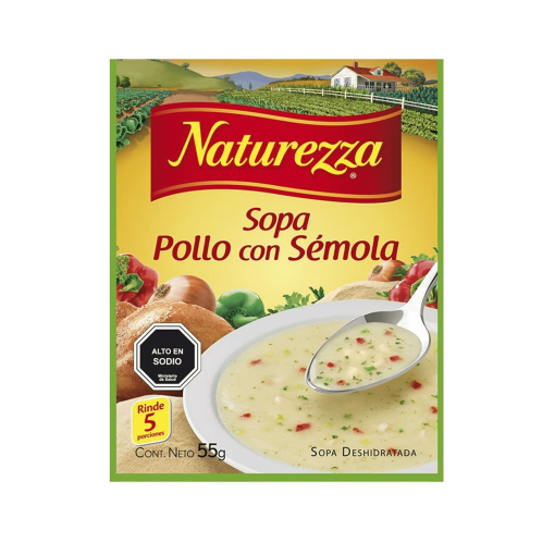 Sopa De Pollo Con Sémola Naturezza 55 Gr