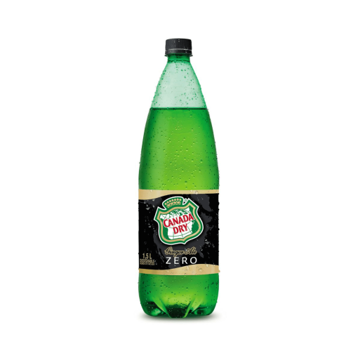 Bebida Canada Dry Ginger Ale Zero Desechable, 1.5lts.