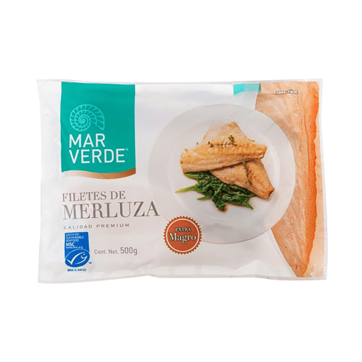 Filetes De Merluza Mar Verde 500 Gr