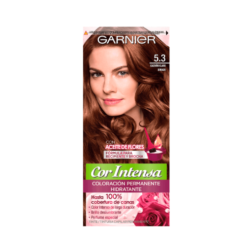 Tinte Para Cabello Cor Intensa Castaño Claro Dorado 5.3 Nutrisse Garnier