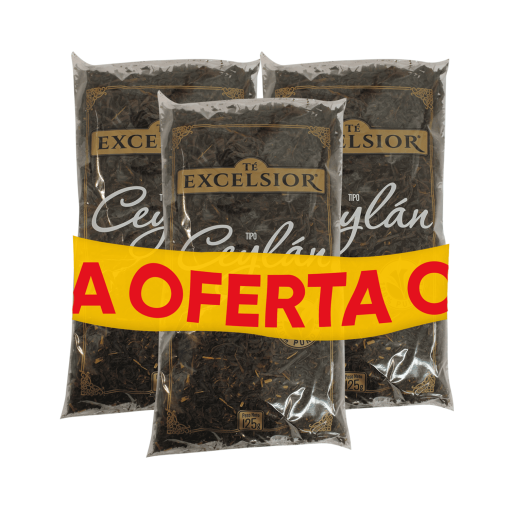 Pack De Té Excelsior Ceylan 125 Gr X 3 Und.