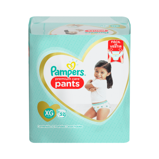 Pañales Pampers Premium Care Pants Talla Xg 11 - 15 Kg 52 Und