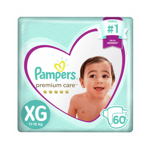 Pañales Pampers Premium Care Talla Xg 11 - 15 Kg 60 Und