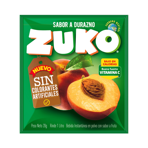Jugo En Polvo Zuko Durazno 15 Gr