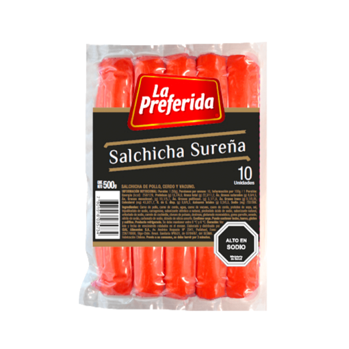Salchicha Sureña La Preferida 500 Gr
