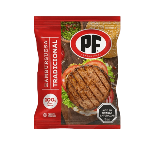 Hamburguesa Vacuno Pf 100 Gr