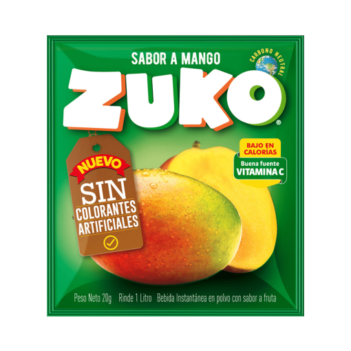 Jugo En Polvo Zuko Mango 15 Gr