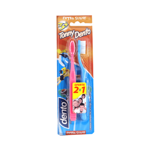 Pack Cepillos De Dientes Tonny Extra Suave Dento 2 Und