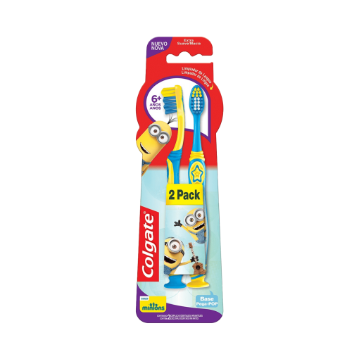 Pack Cepillos Dentales Infantiles Minions Colgate 2 Und