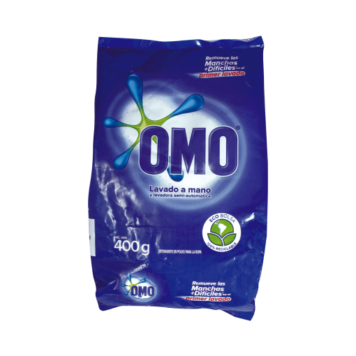 Detergente En Polvo Lavanso A Mano O Lavadora Semi-automática Omo 400 Gr