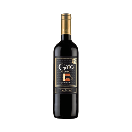 Vino Gato Premium Cabernet Sauvignon 12°, 750cc.