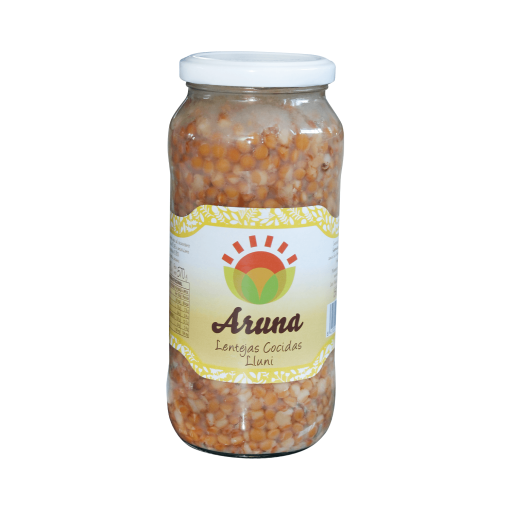 Lenteja Cocida Aruna Frasco 580 Ml
