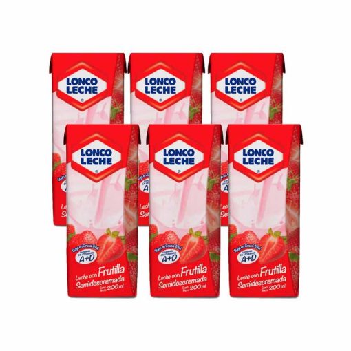 Pack Loncoleche Sabor Frutilla 6x200 Ml