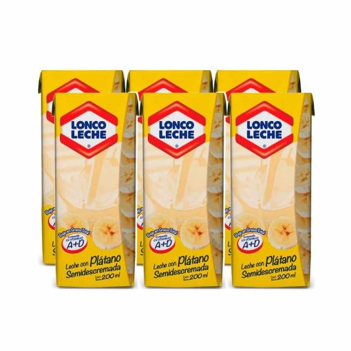 Pack Loncoleche Sabor Platano 6x200 Ml