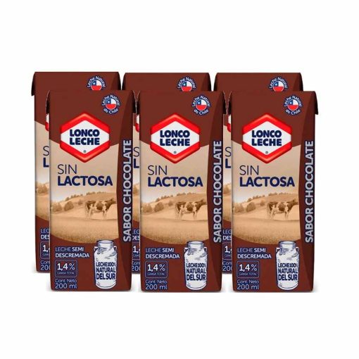 Pack Loncoleche Sin Lactosa Sabor A Chocolate 6x200 Ml