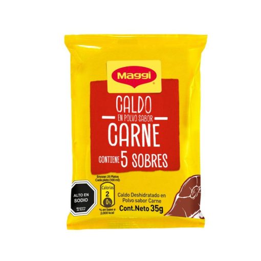 Caldo Maggi En Polvo Sabor Carne 35g