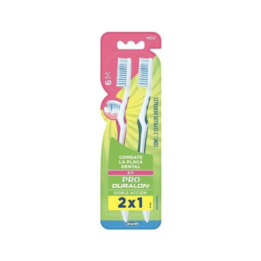 Cepillo Duralon 6m Medio Blister 2x1un
