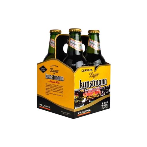 Cerveza Kunstmann Pack Botella 4.3°,  330cc X 4 Unid.