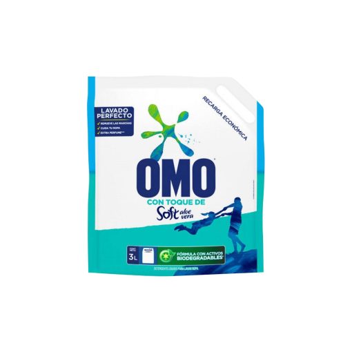 Detergente Líquido Omo Aloe Doypack 3 Lt