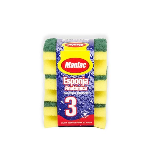 Esponja Multiuso Manlac 3 Un