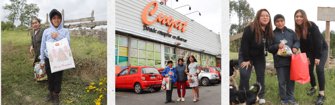 Navidad junto a Supermercados Cugat, niños de Osorno. Navidad junto a Supermercados Cugat, niños de Osorno.