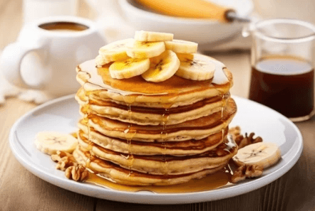 PANCAKES DE AVENA Y PLÁTANO PANCAKES DE AVENA Y PLÁTANO