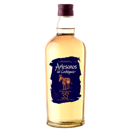 Pisco Artesanos Del Cochiguaz Especial 35°, 1lts.