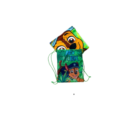 Toalla De Playa Paw Patrol Jungle Con Bolso 70x140cm