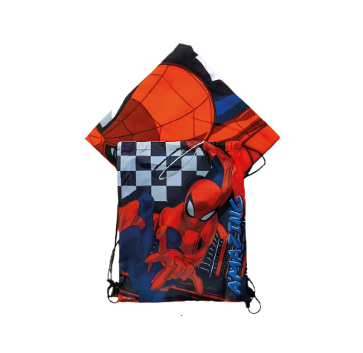 Toalla De Spiderman Amazing Playa Con Bolso 70x140cm.
