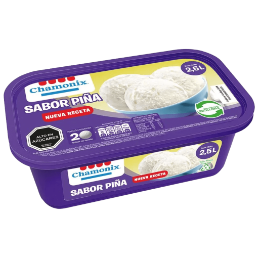 Helado Chamonix Piña 2.5lts.