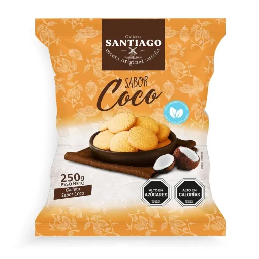 Galletas De Coco Santiago 250g.